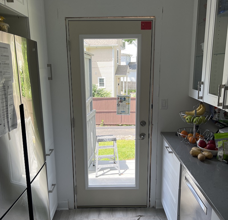 Fiberglass Entry door installation